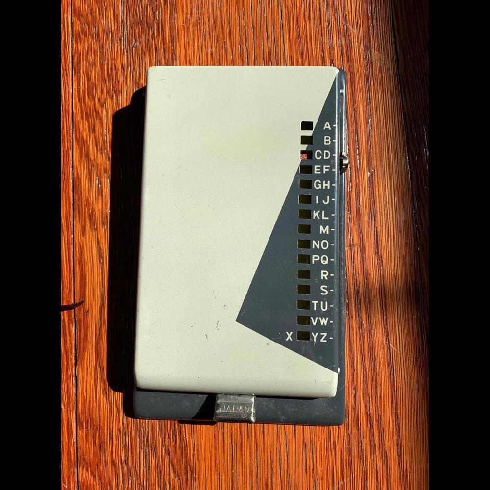 Vintage Card File Index Organizer
